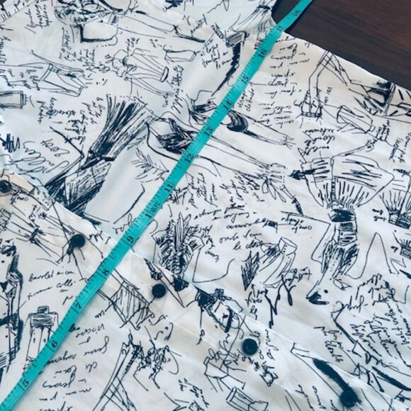 Karl Lagerfeld Sketch Button Up Classic fit Ladies Blouse - Size Medium - Picture 9 of 17